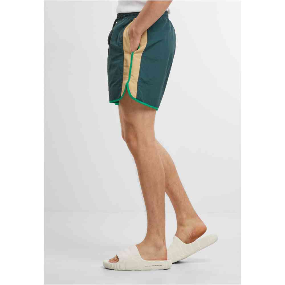 Urban Classics - Retro Look Swim shorts - Dark green